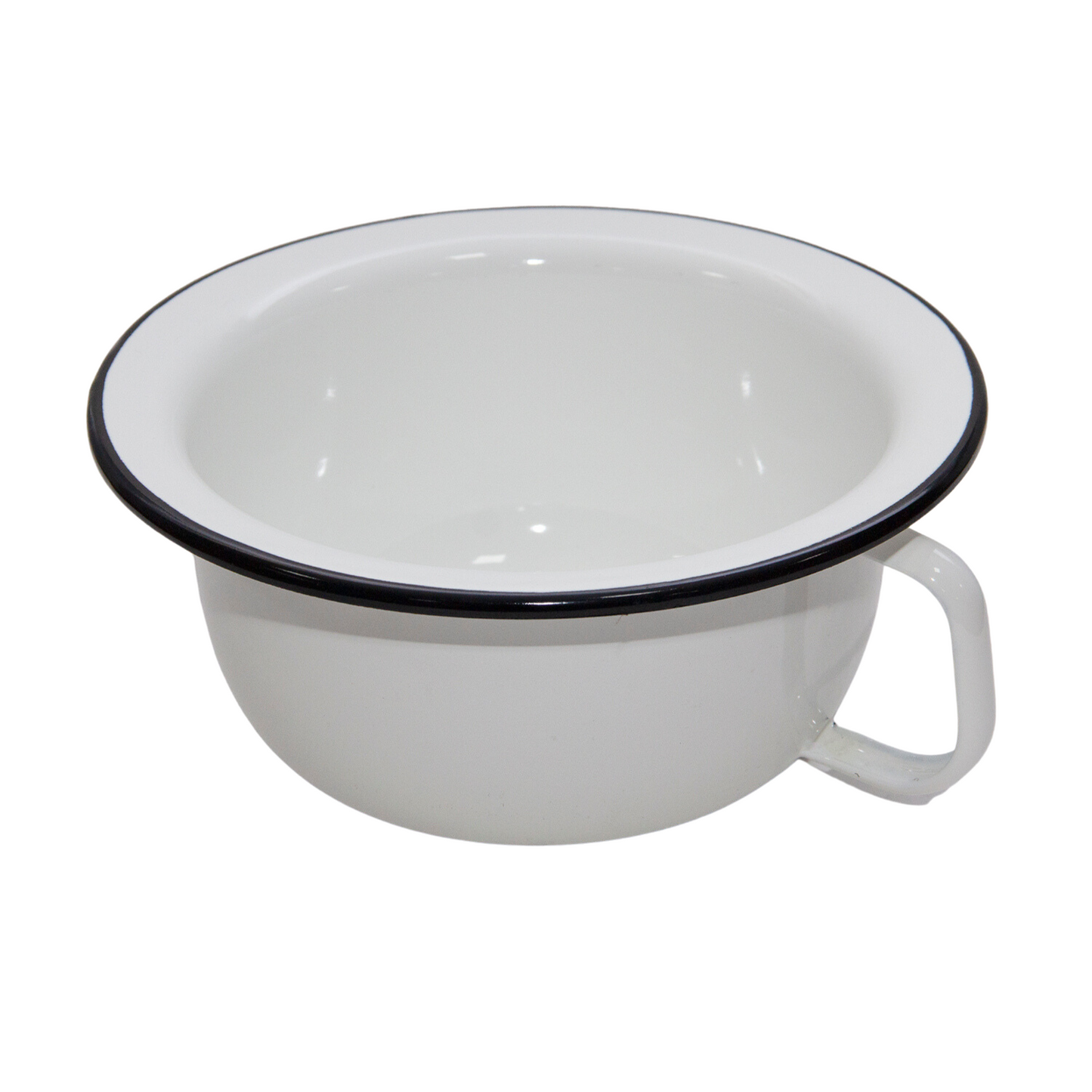 Bacinica enlozada blanca