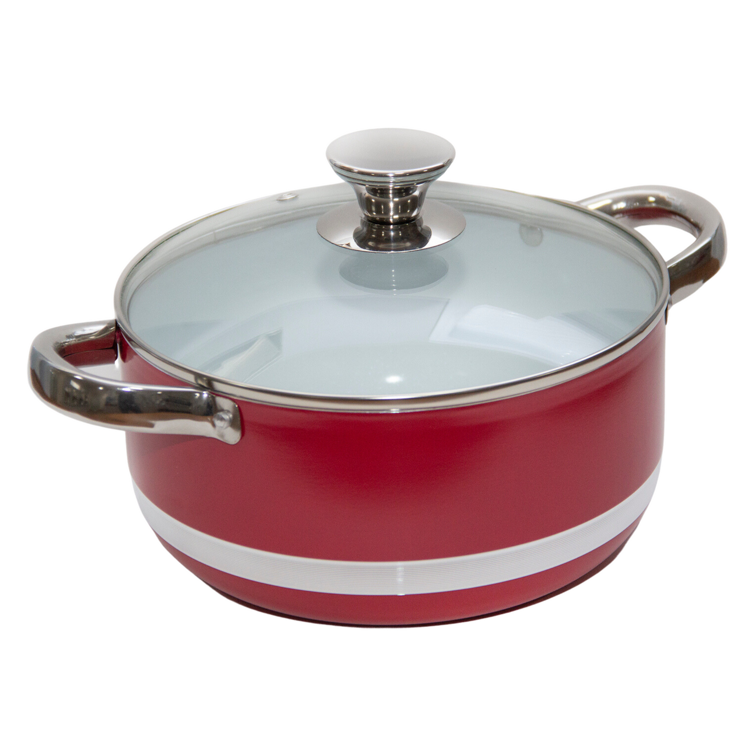 Cacerola con asa Cerámico Rojo