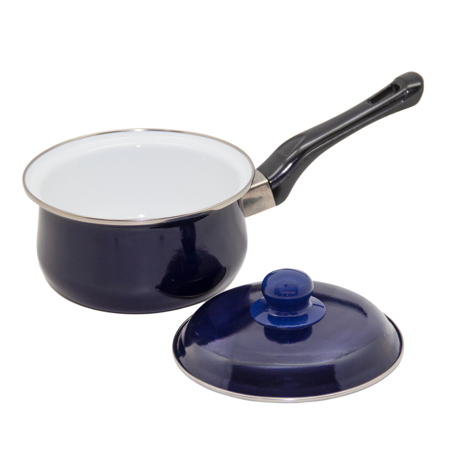 Cacerola con mango enlozada Azul