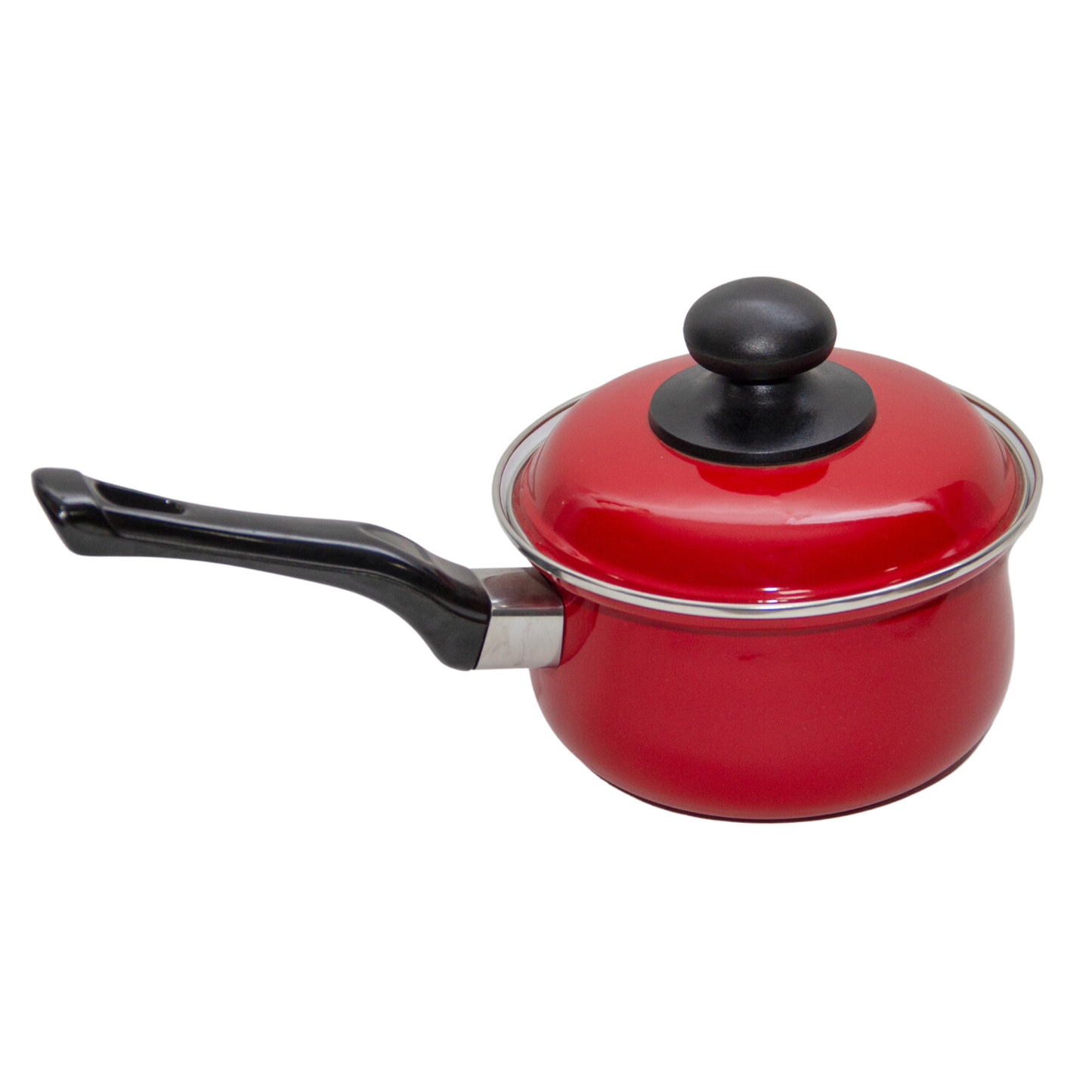 Cacerola con mango enlozada Roja