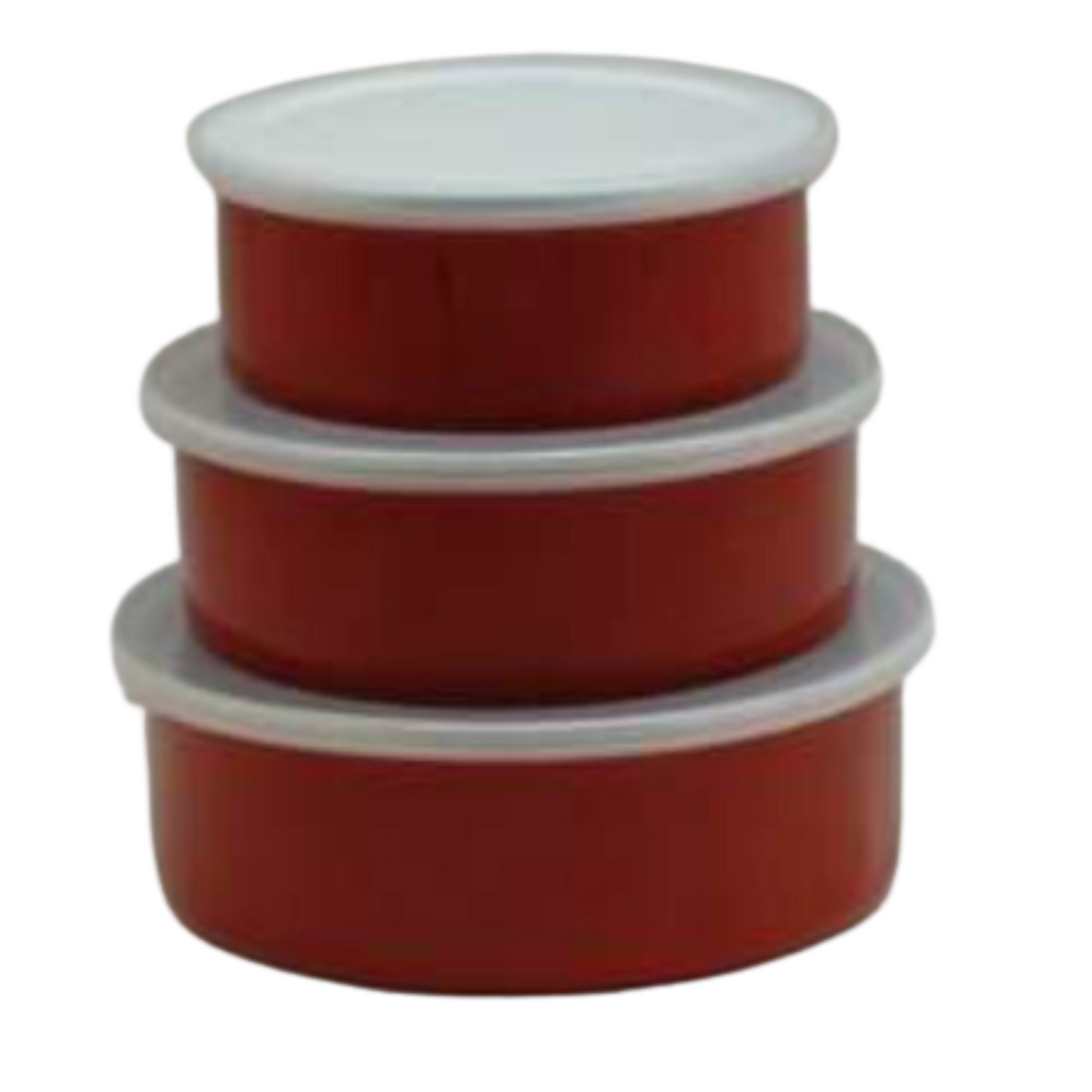 Set Bowl enlozado Rojo