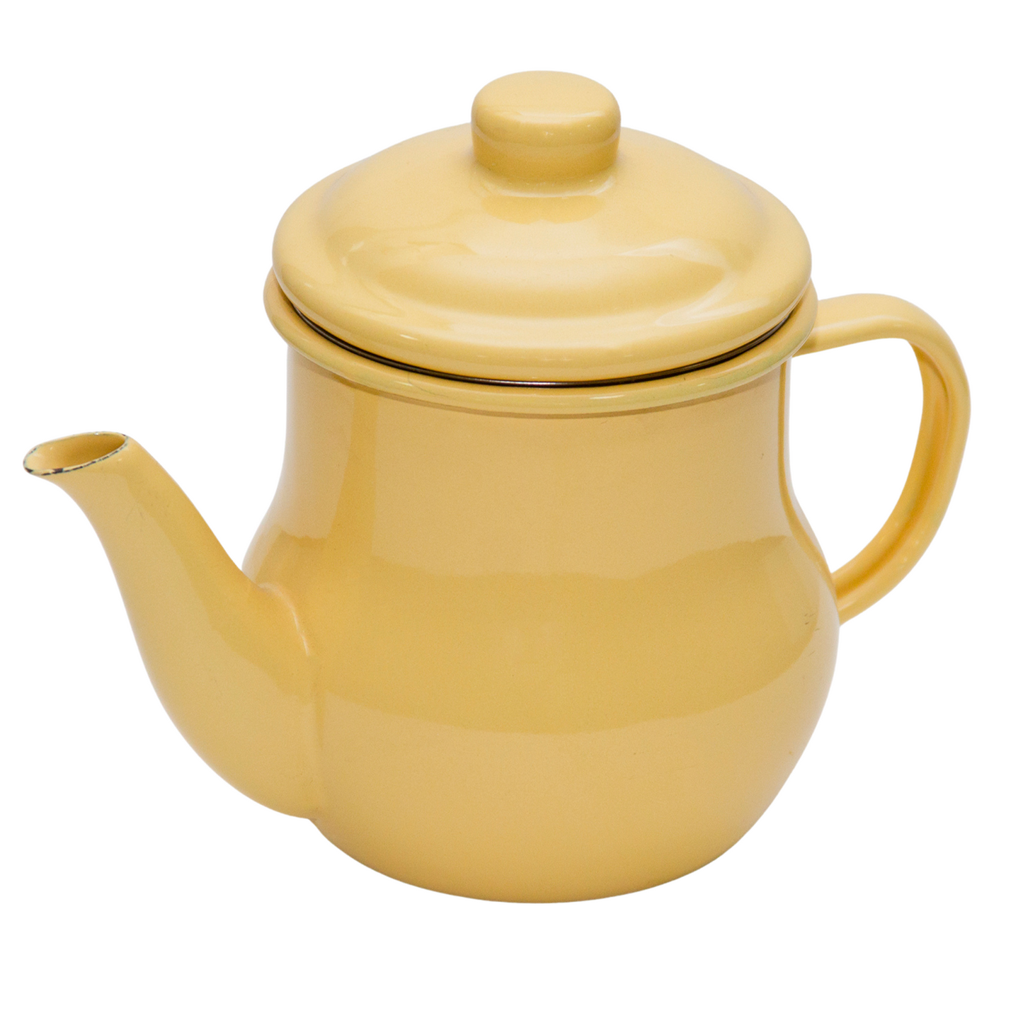 Tetera de té enlozada Beige