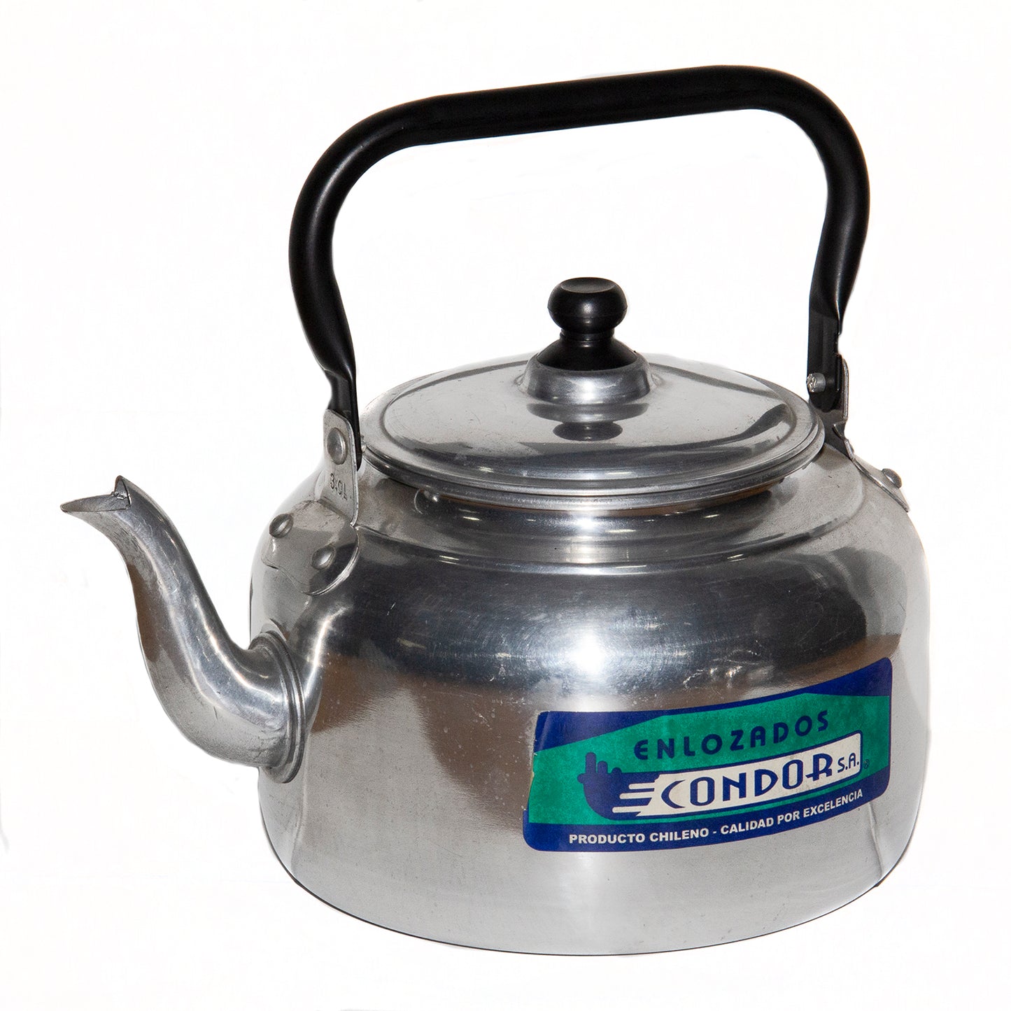 Tetera de agua aluminio pulido