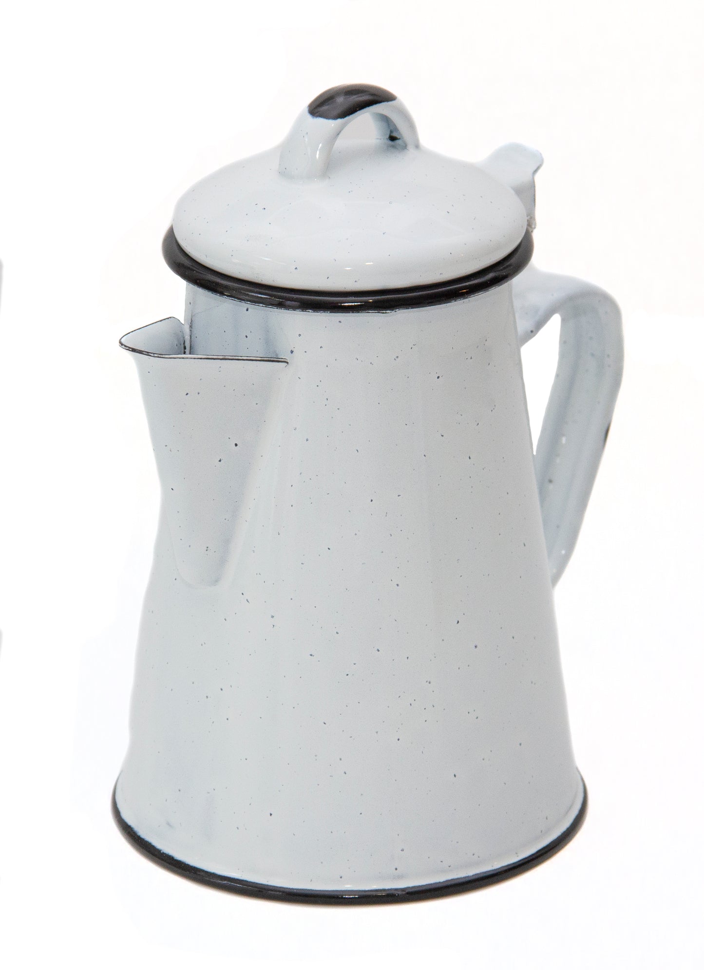 Cafetera enlozada blanca Rustik
