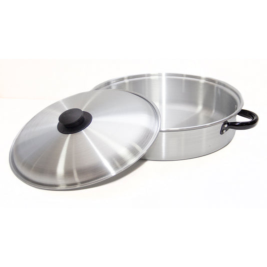 Arrocera aluminio lijado con asa negra